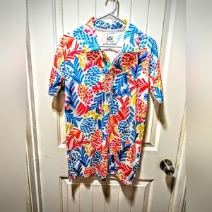 NEW Mens Gashouse Golf Shirt. Tropical, Colorful Golf Shirt. NWT
